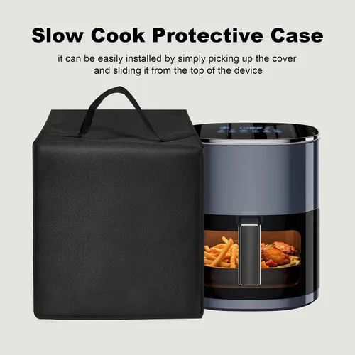 Vista 2 de Cubierta antipolvo para olla a presión eléctrica para freidora de aire Chefman TurboX 4 en 1, resistente al agua, funda de nailon impermeable