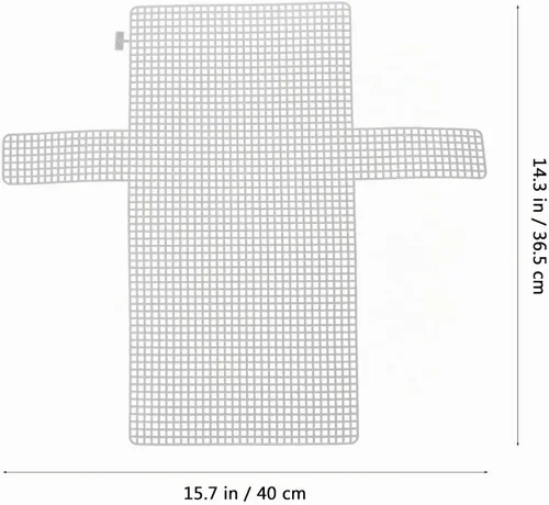 Vista 8 de EXCEART Juego de 12 hojas de lona de plástico para hacer bolsos, 15.7 x 14.4 in de malla resistente de plástico para manualidades, proyectos
