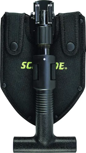 Vista 4 de Schrade Delta Class Pay Dirt Shovel 1 lbs with Folding Capabilities, Durable 3Cr Steel, Black Oxide Finish for Outdoor Exploring, Hiking