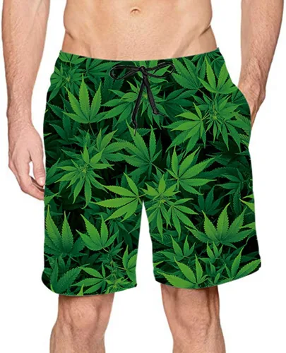 Vista 2 de Men's Swim Trunks Quick Dry 3D Printed Beach Board Shorts with Pockets Cool Mesh Lining Bathing Suits