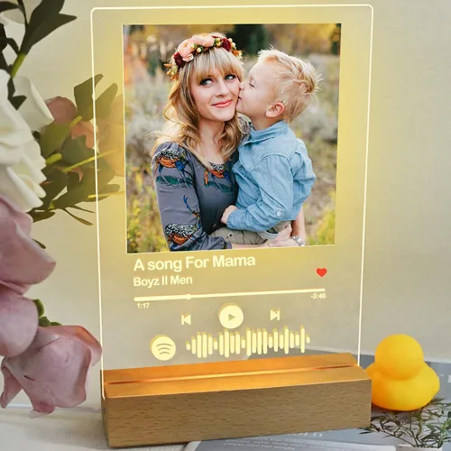 Vista 3 de Placa personalizada de Spotify, regalos personalizados para él, ella, parejas y bodas, perfecta para cumpleaños, San Valentín, Navidad