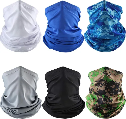 Vista 15 de Geyoga Neck Gaiter Bandana Face Mask Summer UV Protection Cooling Breathable Face Mask Neck Scarf Balaclava for Men Women