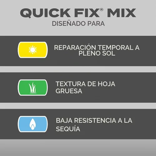 Vista 3 de Scotts Turf Builder - Mezcla rápida de semillas de césped, 3 libras. Césped de rápido crecimiento para un césped temporal, gema en 4-7 días