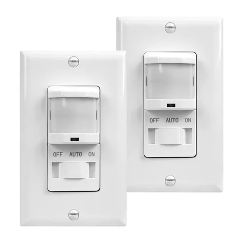Vista 12 de TOPGREENER Interruptor de luz con sensor de movimiento PIR de ocupación/vacante, función de aprendizaje, no neutro no requiere tierra, 200 W