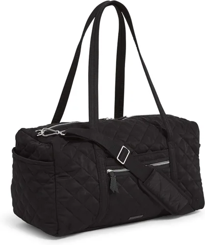 Vista 2 de Vera Bradley Bolsa de viaje mediana de sarga Performance para mujer, Negro, talla única