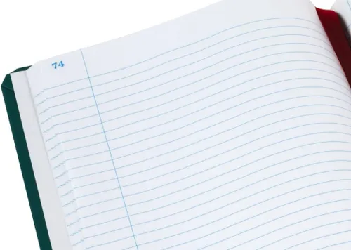 Vista 5 de Boorum & Pease 66150R - Libro de cuentas, regla de registro, azul, 150 páginas, 12 18 x 7 58