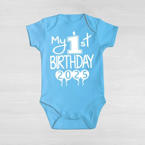 Vista 20 de Reaxion Traje de cuerpo entero hecho a mano para bebé niño y niña, mi primer cumpleaños 2024