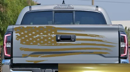 Vista 26 de Adhesivo adhesivo para puerta trasera o ventana de la puerta trasera de Estados Unidos para puerta trasera o camioneta, se adapta a Toyota Tacoma