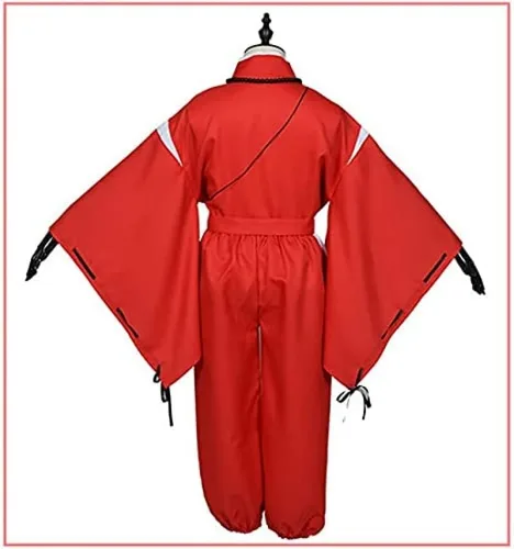 Vista 3 de Disfraz de anime Samurai Cosplay Kikyou Cosplay Miko Witch para hombres y mujeres