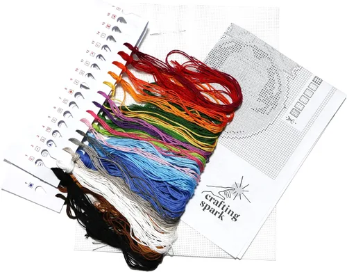 Vista 2 de Crafting Spark Kit de punto de cruz contado "Animales exóticos" 174CS