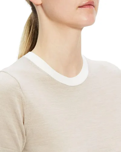 Vista 7 de Theory Camiseta básica de lana para mujer Trim