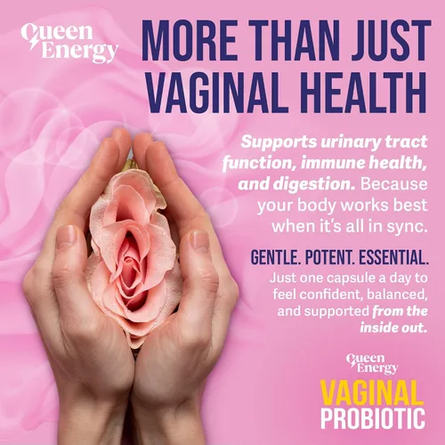 Vista 6 de Queen Energy Probiótico vaginal - Apoya el equilibrio del pH, el control de olores y la salud digestiva - 30 cápsulas