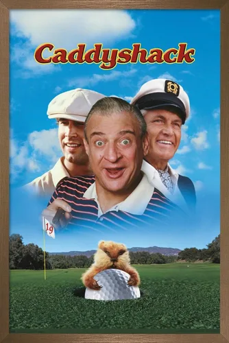 Vista 16 de Trends International Caddyshack - Póster de pared de arte clave, 14.725 x 22.375 pulgadas, versión enmarcada de madera de granero Versión enmarcada