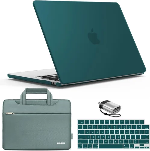 Vista 14 de IBENZER Compatible con MacBook Air de 13 pulgadas 2026 2025 2024 2023 2022 M4 A3240 M3 A3113 M2 A2681, carcasa rígida, funda y cubierta de teclado