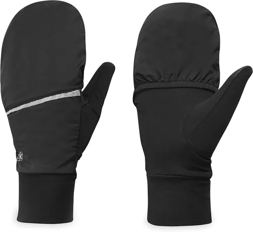 Vista 5 de Gaiam Guantes de correr para mujer convertibles compatibles con pantalla táctil, equipo de correr cálido de invierno para mujer