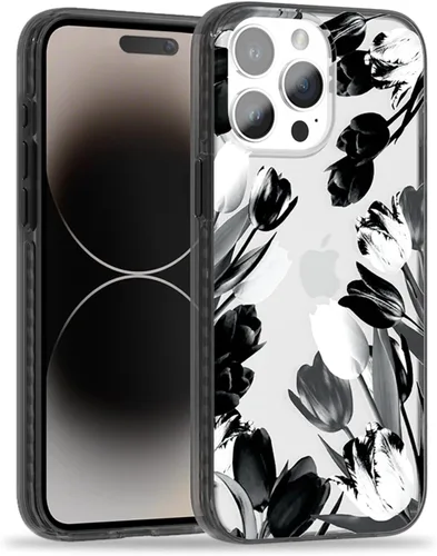 Vista 63 de SCORPIFY Funda para iPhone 15 Pro [Compatible con MagSafe] con Diseño de Estampado de Leopardo Guepardo Negro Mate, Linda Funda Magnética