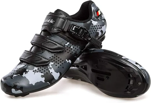 Vista 2 de Santic Zapatos de ciclismo unisex para interiores, zapatos de bicicleta de carretera, zapatos de equitación para hombres y mujeres