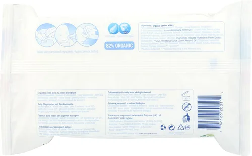 Vista 2 de NATRACARE Wipe Organic Cotton Baby, 50