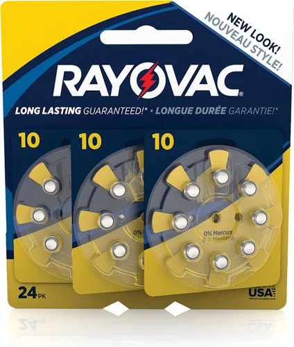 Vista 7 de Rayovac Baterías para audífonos sin mercurio, tamaño 10, (L10ZA-8ZM), paquete de 8