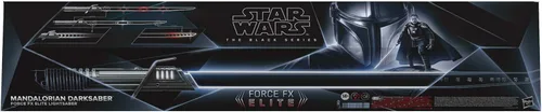 Vista 2 de STAR WARS The Black Series Mandalorian Darksaber Force FX Elite Sable láser con LED avanzados, efectos de sonido, juego de rol coleccionable