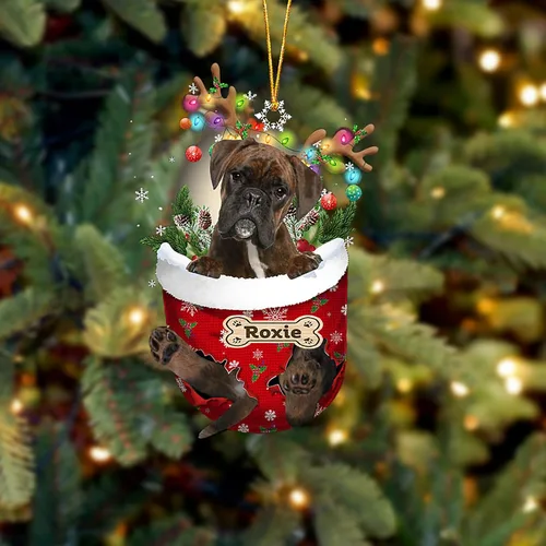 Vista 7 de LOVELYPOD Adorno Personalizado de Perro Affenpinscher, Adornos de Navidad Affenpinscher Regalo para Amante de Perros, Adorno de Navidad Colgante