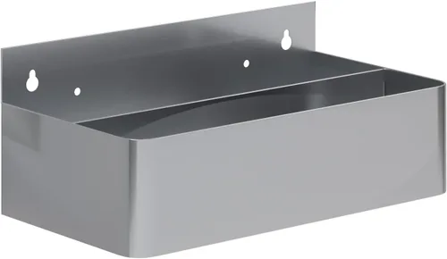 Vista 15 de AmGood 36 in. Rack de carril de velocidad de acero inoxidable de doble nivel para barras comerciales, NSF