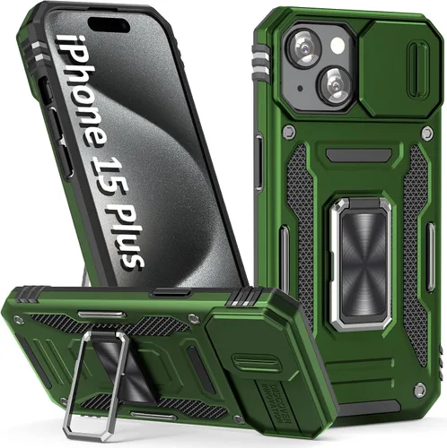 Vista 59 de Funda para iPhone 15 Pro, color verde alpino