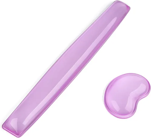 Vista 18 de Juego de reposamuñecas de gel para teclado y mouse – Soporte para teclado y mouse para oficina, juegos, computadora, laptop, ergonómico, cómodo