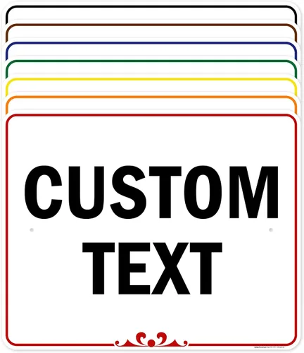 Vista 22 de My Sign Center (Prestige) - Letrero personalizado, para negocios, uso en interiores y exteriores, 7 x 10 pulgadas, libre de óxido, aluminio 040