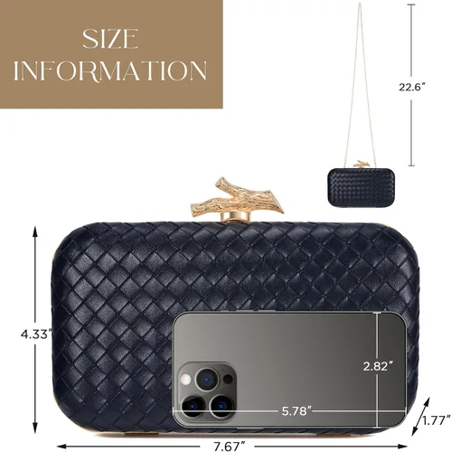 Vista 6 de Clutch Purses for Women, Formal Evening Clutch Bags, Wedding Purse Handbag
