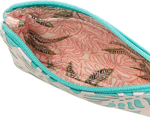 Vista 5 de Vera Bradley - Cartera de algodón, con cremallera y compartimiento para la identificación, para mujer