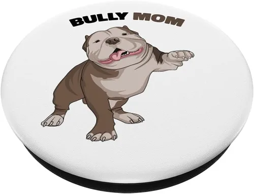 Vista 2 de American Bully Mamá Perro Mamá Divertido PopSockets PopSockets Swappable PopGrip