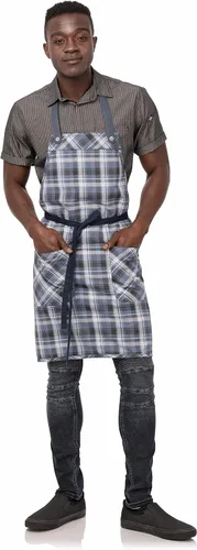 Vista 2 de Chef Works Delantal con peto Olympia unisex para adultos