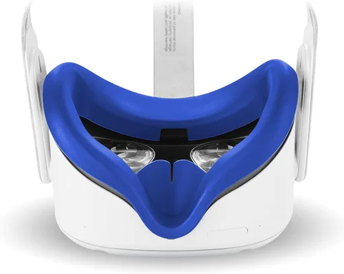 Vista 4 de for Oculus Quest 2 Accessories Quest 2 VR Silicone face Cover VR Shell CoverQuest 2 Touch Controller Grip CoverProtective Lens CoverDisposable Eye