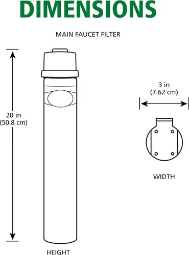 Vista 5 de AO Smith Filtro de agua para grifo de fregadero - Sistema avanzado de filtro de agua de conexión directa debajo del fregadero - La filtración