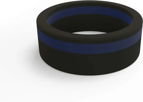 Vista 49 de QALO - Colección de anillos de silicona clásicos para hombre