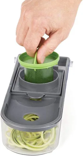 Vista 27 de Prepworks de Progressive Dicer Spiralizer Veggie Chopper, Blanco