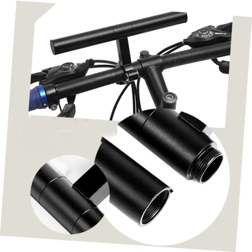Vista 6 de KOMBIUDA 1 marco de extensión de manillar negro para soporte extensor de manillar de bicicleta para lámpara y antorcha, accesorio esencial