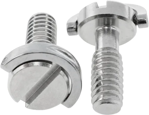Vista 5 de Lovelysp - Tornillos de fijación de cámara de acero inoxidable con anillo en D de 1/4-20 roscas, adecuados para tornillos adaptadores, trípode