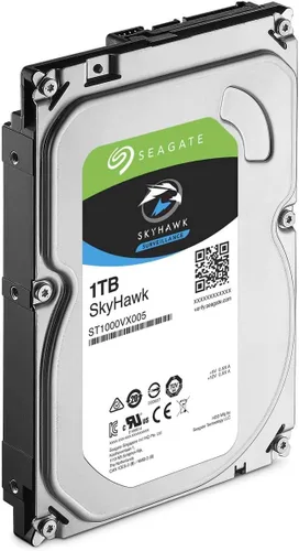 Vista 3 de Seagate SkyHawk disco duro de vigilancia de 1TB - SATA 6Gb/s 64MB Cache, disco interno de 3.5 pulgadas (ST1000VX005)
