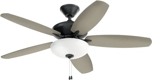 Vista 3 de Ventilador LED Renew Select de 52 pulgadas en negro satinado, para cocina, sala de estar, dormitorio, estudio y estudio, (52 x 52 x 17.5 pulgadas)