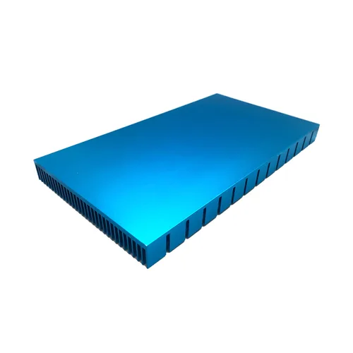Vista 3 de Tono azul de aluminio del ventilador 492.1x278.9x39.4 ft m del disipador de calor del disipador de calor