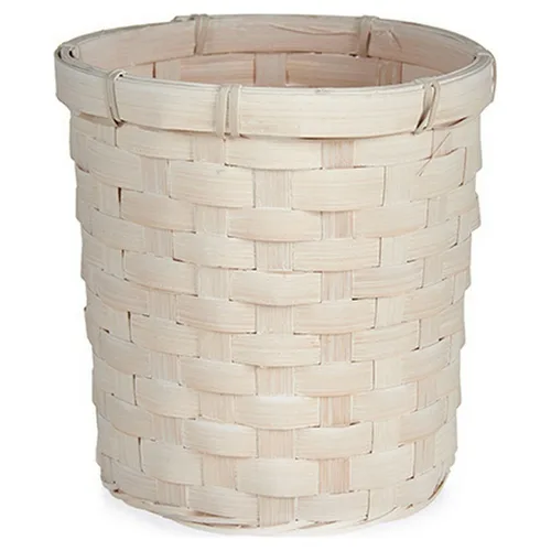 Vista 2 de Macetero Gift Decor Blanco PVC Bambú 17 x 15 x 17 cm Redondo