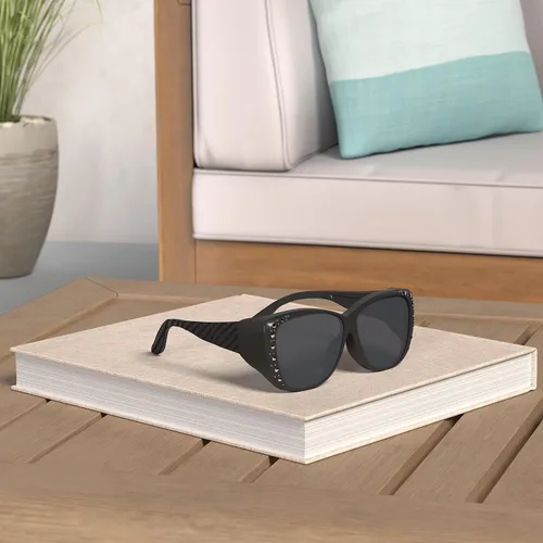 Vista 2 de Gafas de sol que se ajustan sobre gafas para mujer, protección UV, polarizadas y HD Vision Fitover