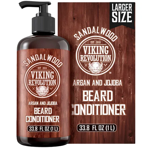 Vista 11 de Viking Revolution Set de lavado y acondicionador para barba - Sándalo - 17 oz