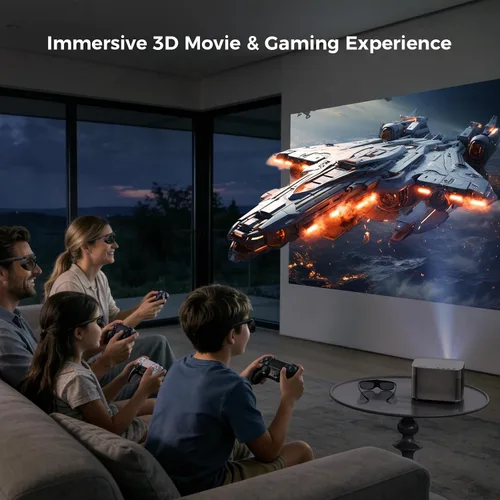 Vista 6 de Paquete de 2 lentes DLP Link 3D para proyector, ELEPHAS 144 Hz, recargables, activos, compatibles con proyectores 3D DLP-Link: Acer, ViewSonic