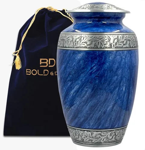Vista 8 de Bold & Divine Urna para cenizas de mamá y papá, urna de cremación para cenizas de adultos, hombres y mujeres, urna decorativa funeraria para mujeres