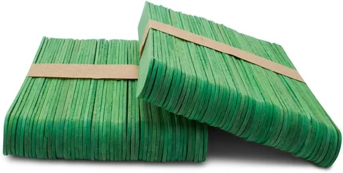 Vista 8 de Palitos negros para manualidades, palitos negros grandes, paquete de 100, cada palo de 6 pulgadas de largo x 3/4 pulgadas de ancho, por Woodpeckers
