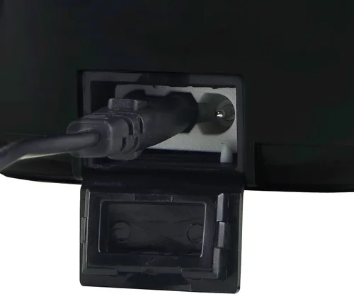 Vista 5 de Salton Fiambrera eléctrica 3 en 1, calentador de alimentos portátil para automóvil y hogar, lonchera térmica de 1.5 litros con tenedor y cuchara