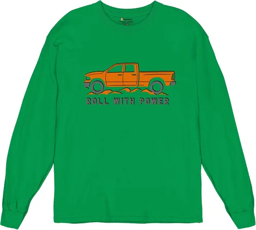 Vista 204 de Tee Hunt Camisetas gráficas y camisetas sin mangas para hombre Roll with Power Pickup Truck